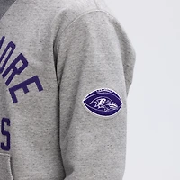 Fanatics Heather Gray Baltimore Ravens IconicFleece Pocket Sweatshirt