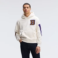 Sweat à capuche en polaire Fanatics Oatmeal Baltimore Ravens Iconic