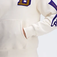 Sweat à capuche en polaire Fanatics Oatmeal Baltimore Ravens Iconic