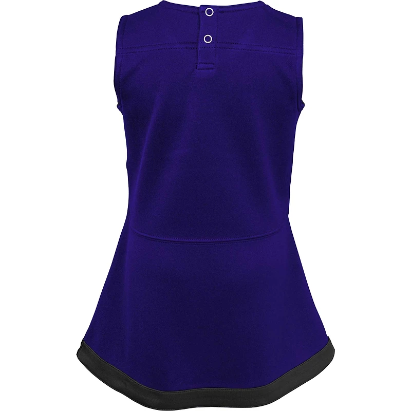 Robe pull violette pour bébé Baltimore Ravens Cheer Captain fille