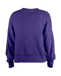 Sweat-shirt violet à paillettes pour fille New Era des Baltimore Ravens