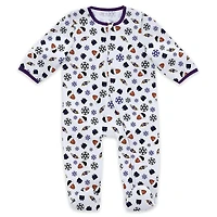 Infant & Newborn WEAR by Erin Andrews Baltimore Ravens Holiday Full-Zip Sleeper Bib Set