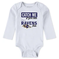 Infant & Newborn WEAR by Erin Andrews Baltimore Ravens Three-Piece Turn Me Around Bodysuits Pant Set
