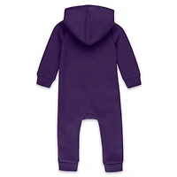 Infant & Newborn WEAR by Erin Andrews Purple Baltimore Ravens Hooded Fleece Full-Zip Coverall