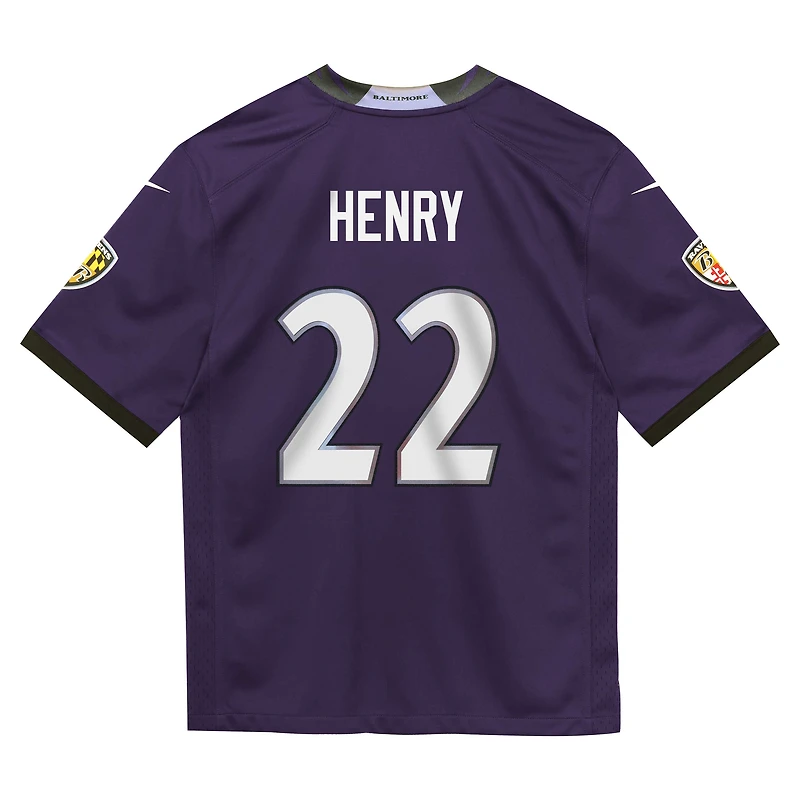 Maillot de match Nike Derrick Henry violet pour bébé, équipe des Ravens Baltimore
