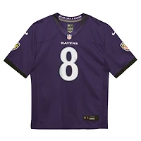 Infant Nike Lamar Jackson Purple Baltimore Ravens Team Game Jersey