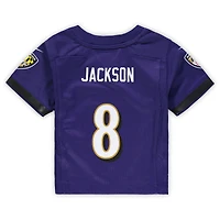 Maillot de jeu Nike violet Lamar Jackson pour enfant des Ravens Baltimore