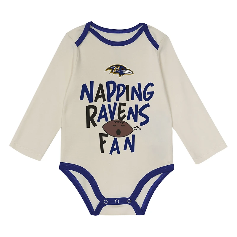 Infant Outerstuff Baltimore Ravens Little Champ Three-Piece Set