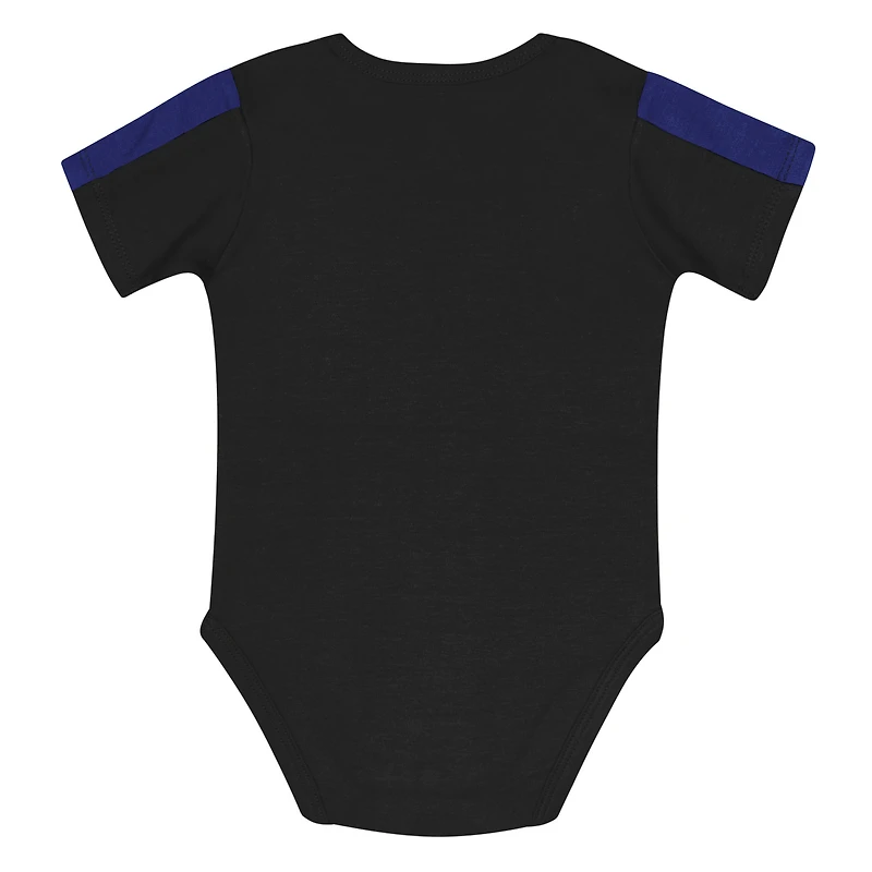Infant Outerstuff Purple/Black Baltimore Ravens Double Down Bodysuits and Pants 3-Piece Set