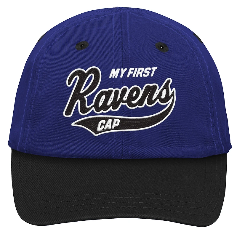 Infant Purple/Black Baltimore Ravens My First Tail Sweep Slouch Flex Hat