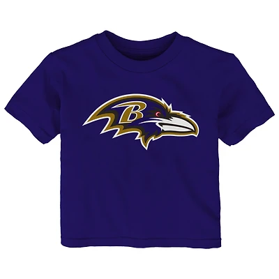 T-shirt violet pour bébé avec logo principal des Ravens de Baltimore