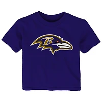 T-shirt violet pour bébé avec logo principal des Ravens de Baltimore