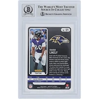 Carte de recrue autographiée Panini Absolute n° 164 Beckett 2022 par Isaiah Likely Baltimore Ravens