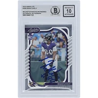 Isaiah Likely Baltimore Ravens Autographed 2022 Panini Absolute #164 Beckett Fanatics Witnessed Authenticated 10 Rookie Card