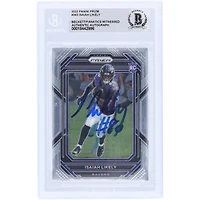 Carte de recrue authentifiée signée Isaiah Likely Baltimore Ravens Panini Prizm n° 363 2022 par les fanatiques de Beckett