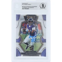 Isaiah Likely Baltimore Ravens Autographed 2022 Panini Select #110 Beckett Fanatics Witnessed Authenticated Rookie Card