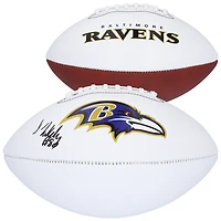 Isaiah Likely Baltimore Ravens Autographed Franklin White Panel Football