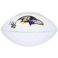 Isaiah Likely Baltimore Ravens Autographed Franklin White Panel Football