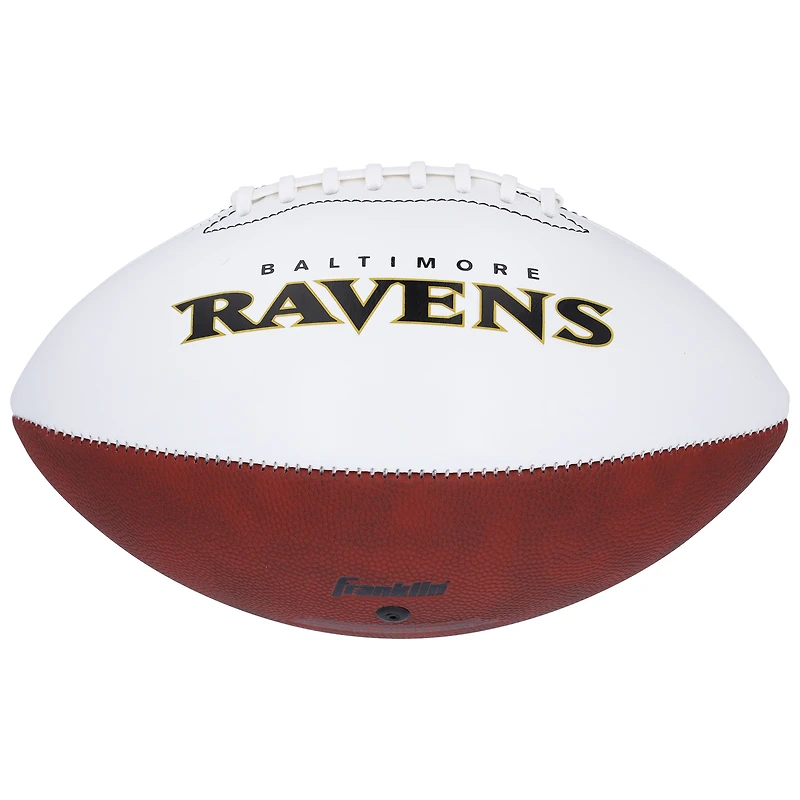 Isaiah Likely Baltimore Ravens Autographed Franklin White Panel Football