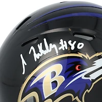 Isaiah Likely Baltimore Ravens Autographed Riddell Speed Mini Helmet