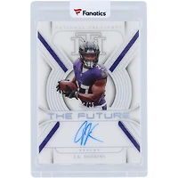 J.K. Dobbins Baltimore Ravens Autographed 2023 Panini National Treasures The Future Holo Silver #TF-JKD #16/25 Card