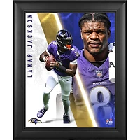 Lamar Jackson Baltimore Ravens Framed 13" x 16" Radiance Collage