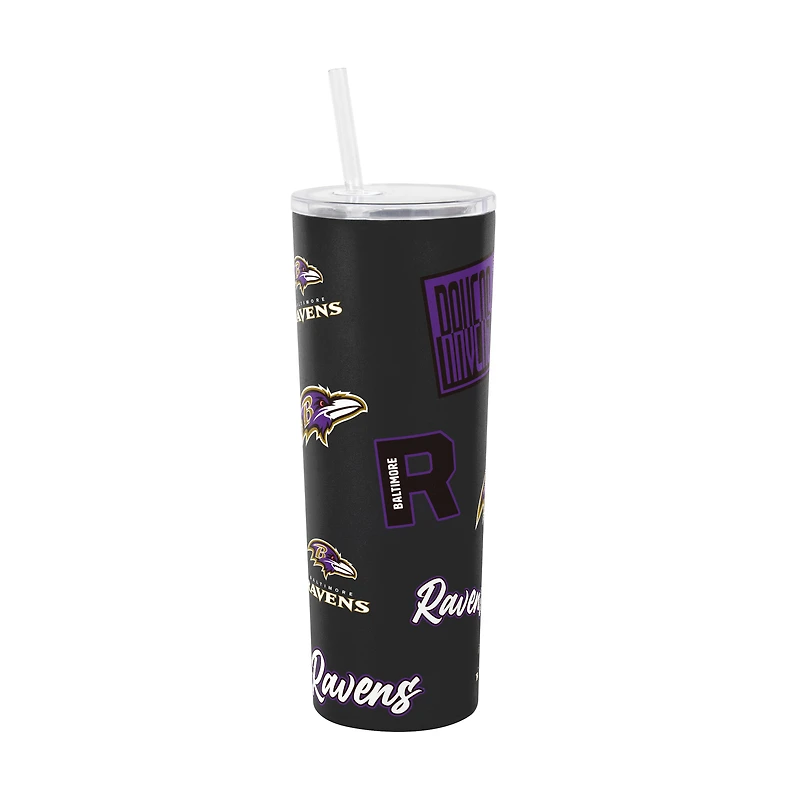 Logo Brands Baltimore Ravens 30oz Dreamweave Straw Tumbler