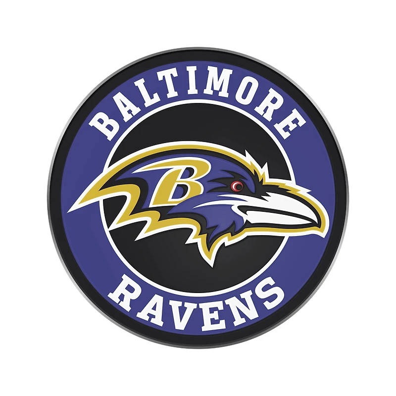 Logo Brands Baltimore Ravens Emblème de voiture en relief couleur