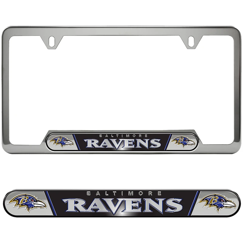 Logo Brands  Baltimore Ravens Embossed License Plate Frame