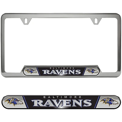 Logo Brands  Baltimore Ravens Embossed License Plate Frame