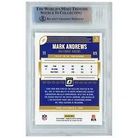 Carte de recrue authentifiée signée par Mark Andrews Baltimore Ravens 2018 Donruss Optic #121 Beckett Fanatics