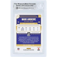 Carte de recrue autographiée de Mark Andrews (Baltimore Ravens) 2018 Panini Donruss Optic Red & Yellow Prizm n° 121, authentifiée par Beckett Fanatics Witnessed