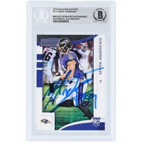 Carte de recrue autographiée de Mark Andrews (Baltimore Ravens) - Collection Panini Rookies & Stars 2018, n° 174, authentifiée par Beckett Fanatics Witnessed