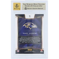 Carte de recrue autographiée de Mark Andrews (Baltimore Ravens) - Panini Select 2018 n° 71, authentifiée par Fanatics Witnessed (note 9,5/10).
