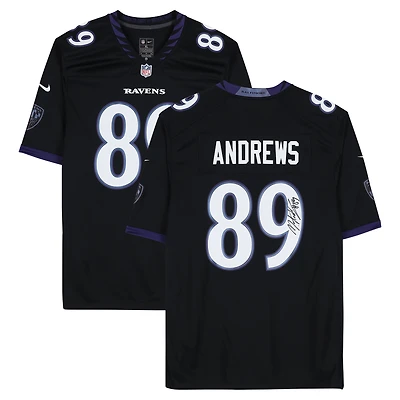 Mark Andrews Baltimore Ravens Autographed Black Nike 2026 Alternate Game Jersey