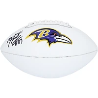 Ballon de football Franklin White Panel autographié par Mark Andrews Baltimore Ravens