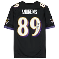 Maillot Nike noir alternatif dédicacé par Mark Andrews des Baltimore Ravens