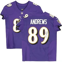 Maillot Nike Elite violet dédicacé par Mark Andrews des Baltimore Ravens