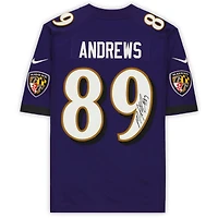 Maillot Nike violet dédicacé par Mark Andrews Baltimore Ravens