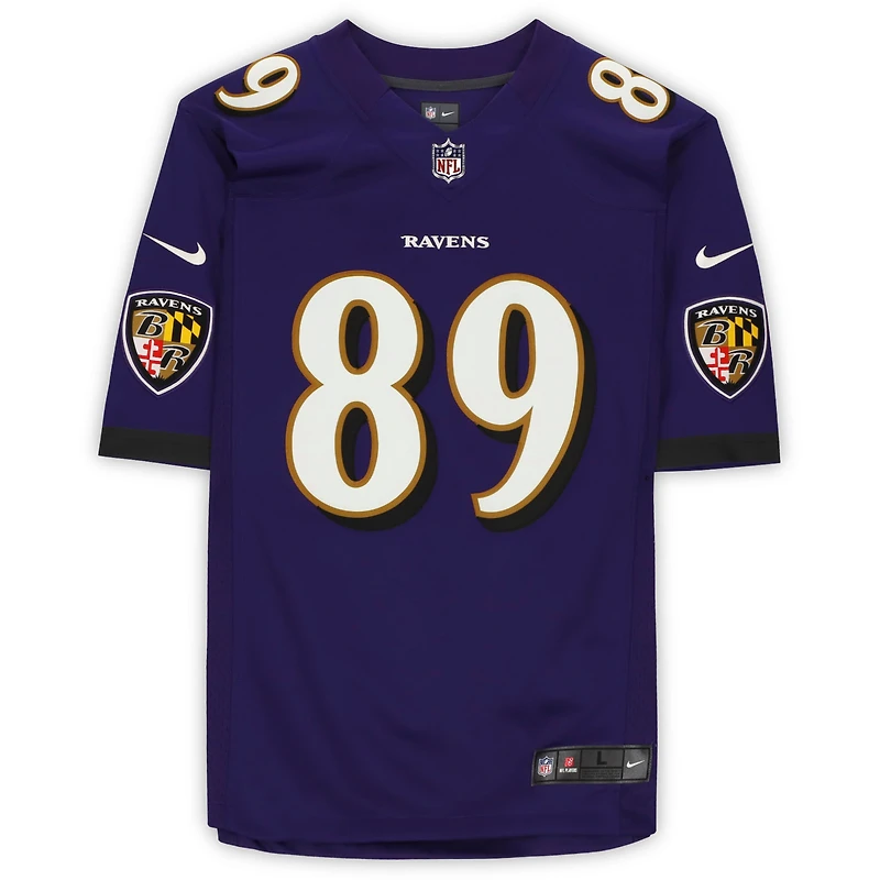 Maillot Nike violet dédicacé par Mark Andrews Baltimore Ravens