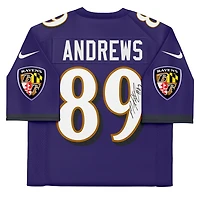 Maillot Nike violet dédicacé par Mark Andrews Baltimore Ravens