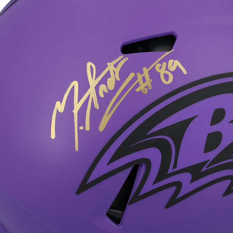 V106832 RAV Mark Andrews Baltimore Ravens Autographié Riddell Rave Speed Réplique Casque 89 Mark Andrews AUT REP CASQUE 45817 AUTEQPHEL RHLTAN0032
