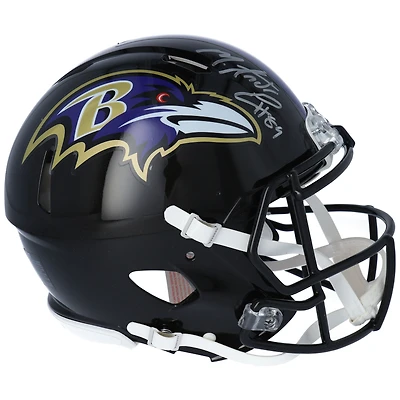 Casque Riddell Speed ​​Authentic autographié par Mark Andrews des Ravens de Baltimore