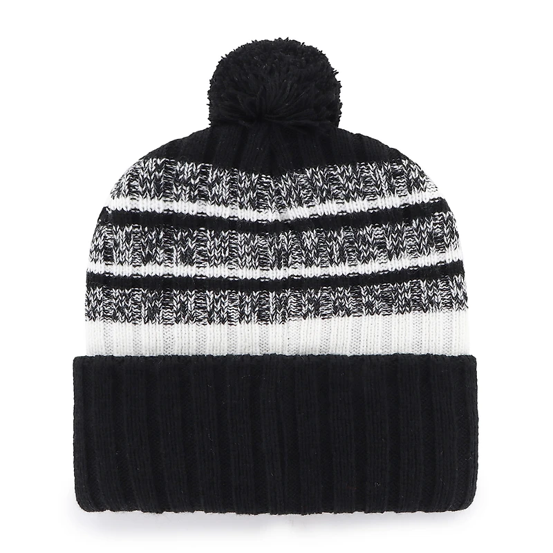 Men's '47  Black Baltimore Ravens Tavern Cuffed Knit Hat with Pom
