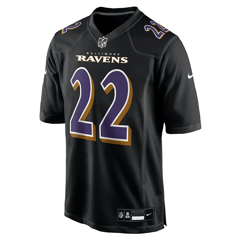 Men's Nike Derrick Henry Carbon Black Baltimore Ravens Fashion Jersey