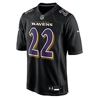 Men's Nike Derrick Henry Carbon Black Baltimore Ravens Fashion Jersey