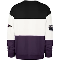 Men's '47 Black/Purple Baltimore Ravens Breeze Maximalist Sweatshirt