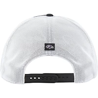 Men's '47 Black/White Baltimore Ravens Downburst Relaxed Hitch Trucker Adjustable Hat