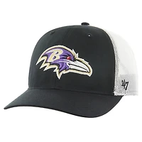 Casquette ajustable non structurée noire/blanche Baltimore Ravens Team '47 pour homme
