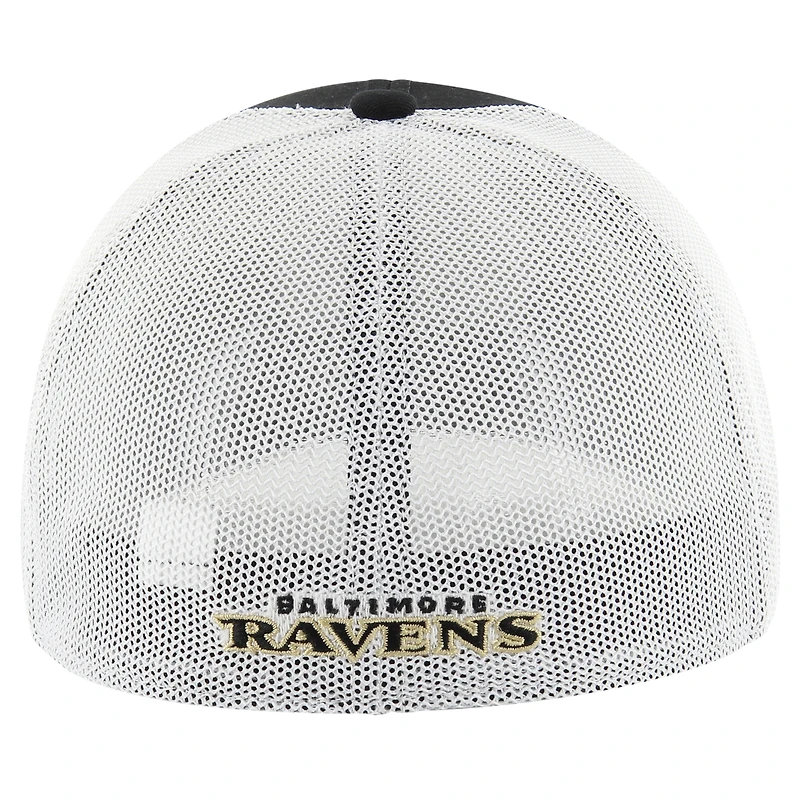 Men's '47 Black Baltimore Ravens Disclose Trophy Stretch Fit Hat
